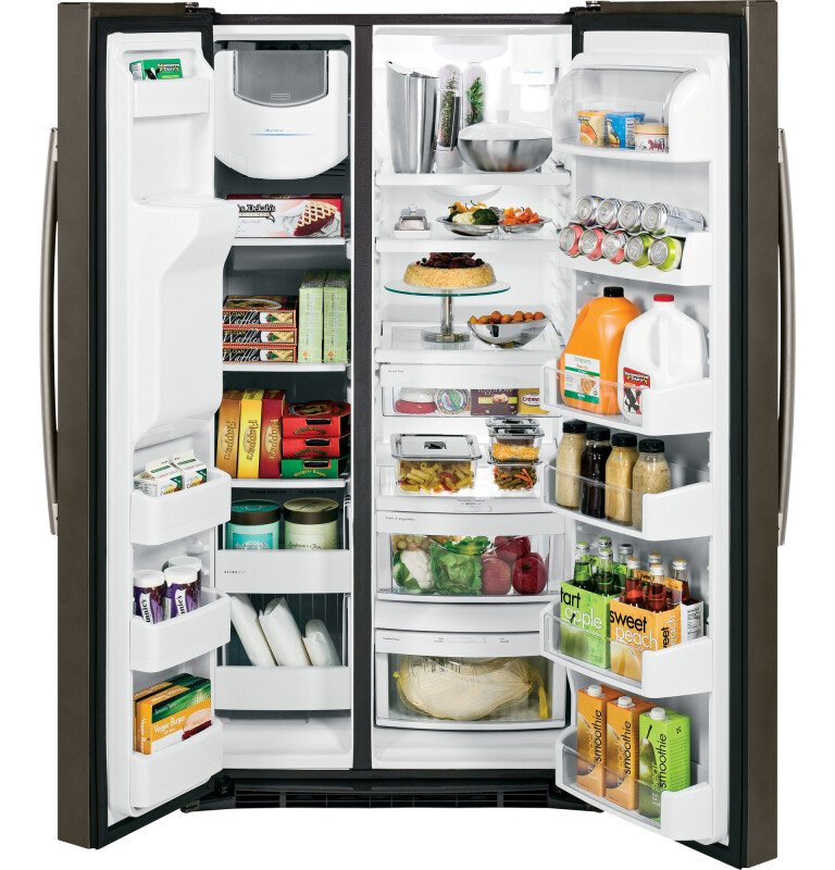 25.9 Cu. Ft. Side-By-Side Refrigerator GSE26HMEES, product image 3 of 11