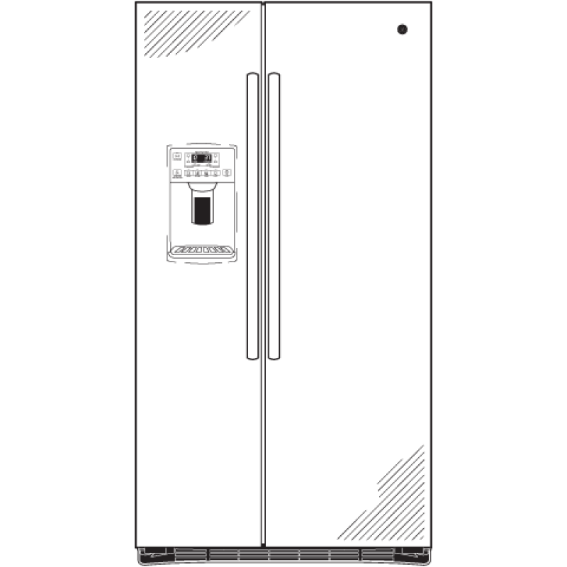 25.9 Cu. Ft. Side-By-Side Refrigerator GSE26HMEES, product image 11 of 11