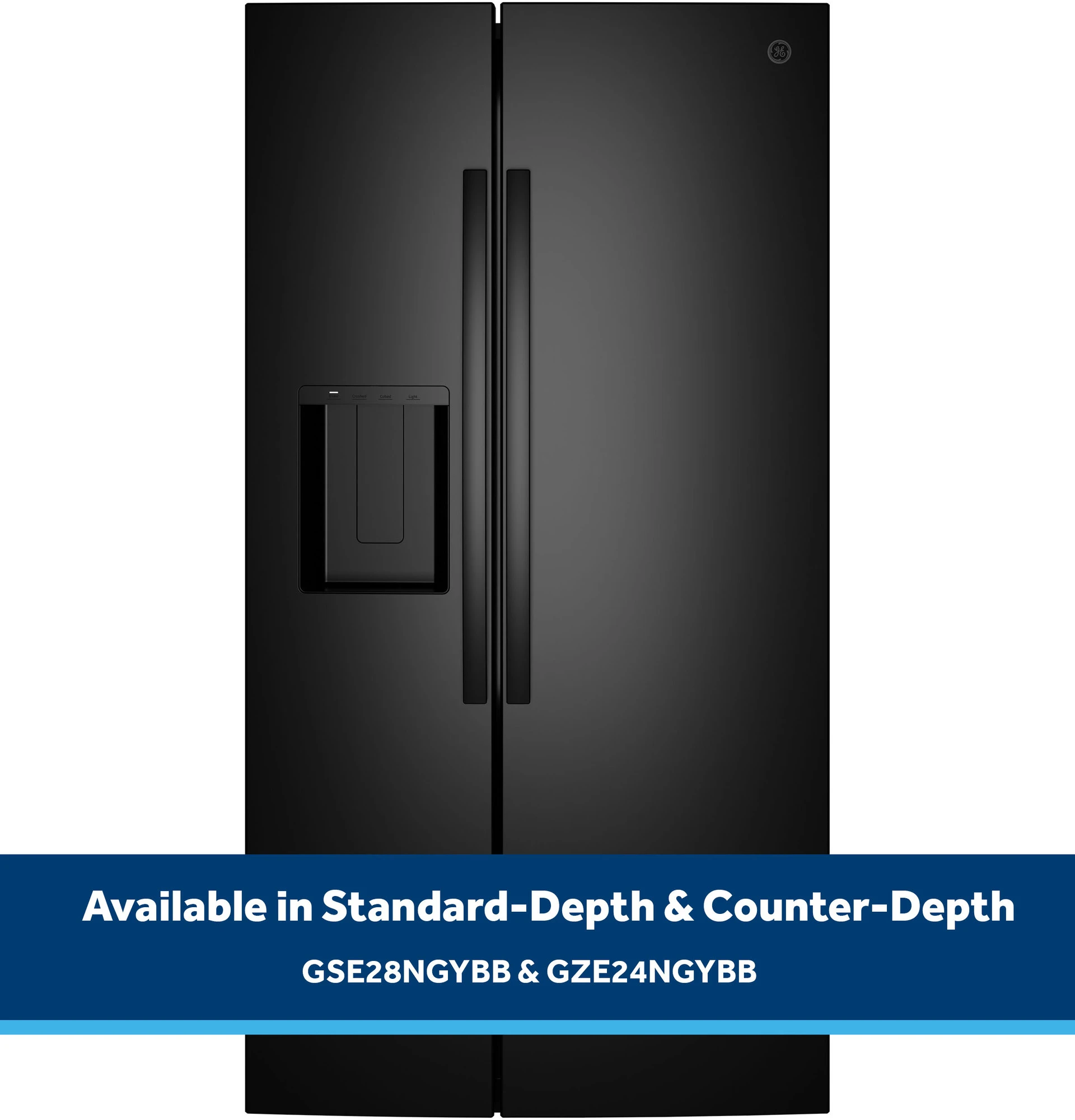 27.9 Cu. Ft. Side-By-Side Refrigerator with Extra Tall Dispenser and In-Door Icemaker GSE28NGYBB