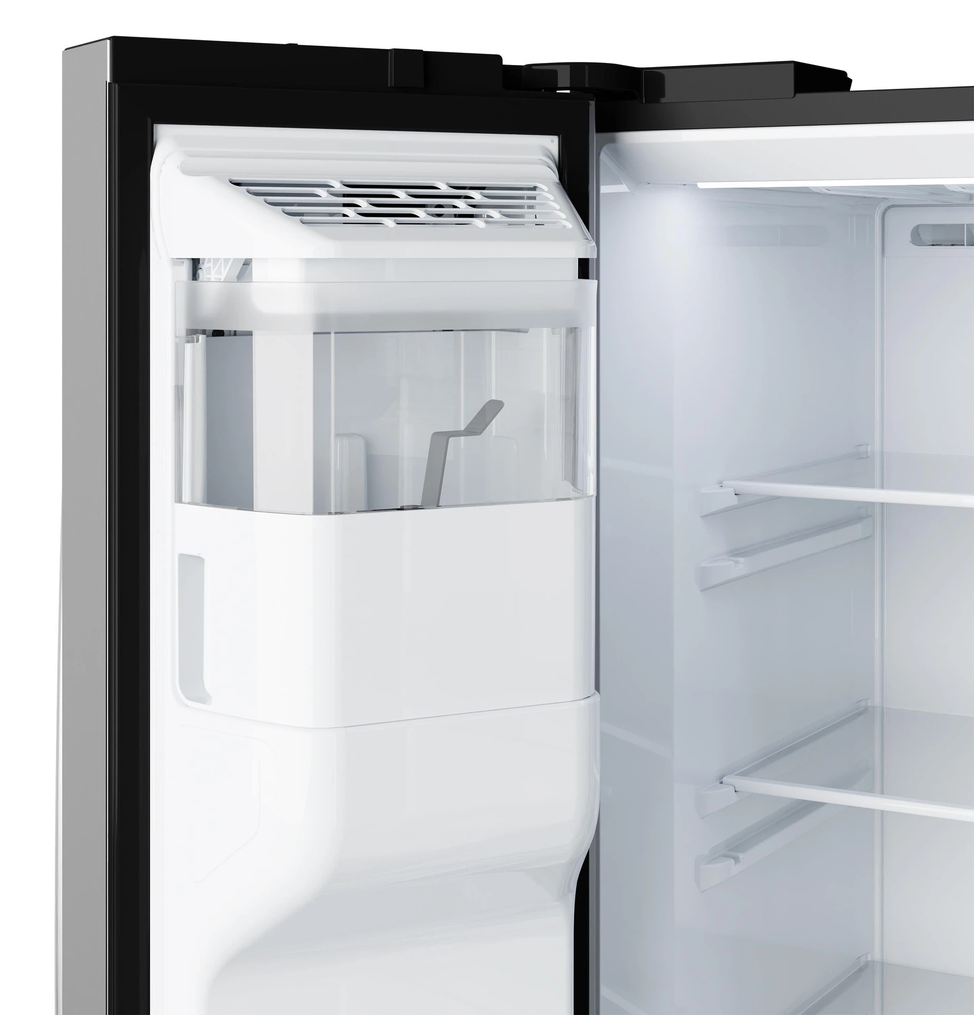 27.9 Cu. Ft. Side-By-Side Refrigerator with Extra Tall Dispenser and In-Door Icemaker GSE28NYYFS