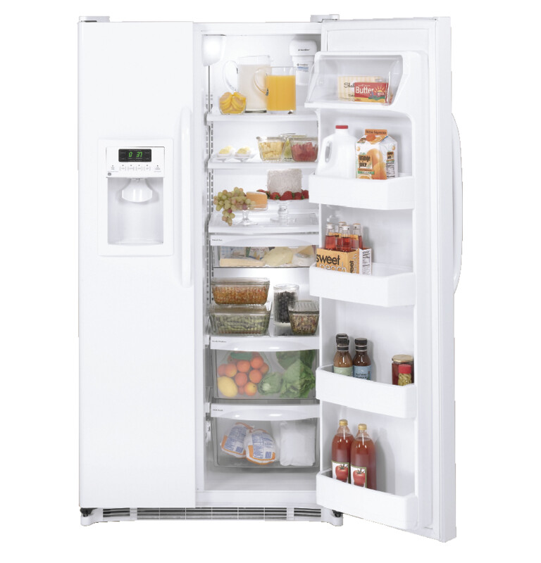 25.3 Cu. Ft. Side-By-Side Refrigerator with Dispenser GSF25JGCWW