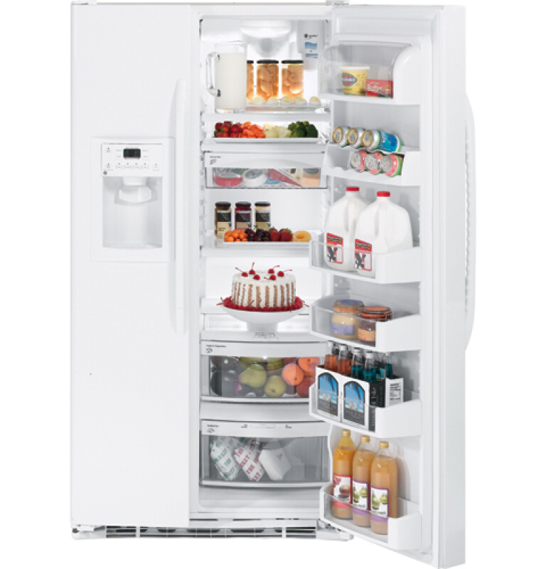 25.4 Cu. Ft. Side-By-Side Refrigerator with Dispenser GSF25XGWWW