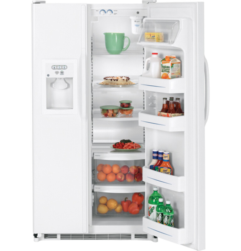 22.0 Cu. Ft. Side-By-Side Refrigerator with Dispenser GSH22JFRWW