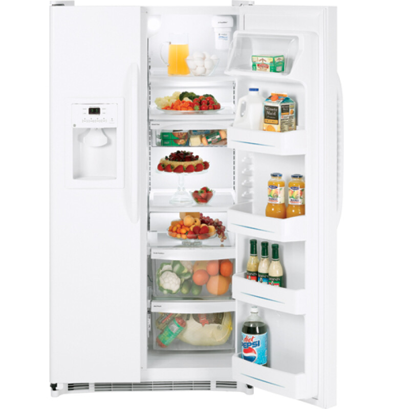 22.0 Cu. Ft. Side-By-Side Refrigerator with Dispenser GSH22JFTWW