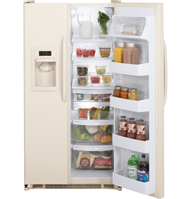 21.9 Cu. Ft. Side-By-Side Refrigerator with Dispenser GSH22JGCCC