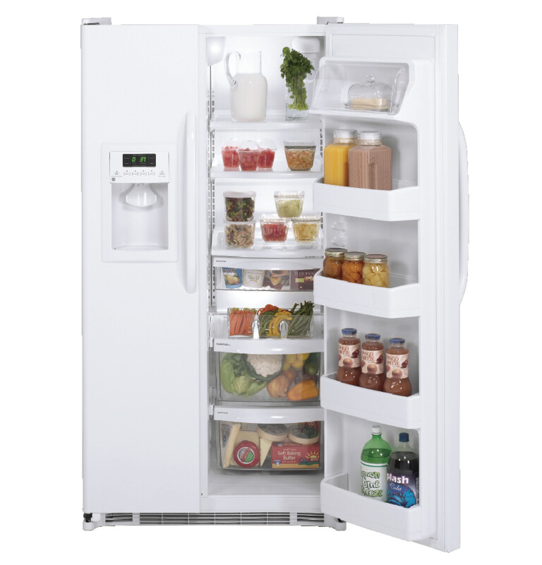 21.9 Cu. Ft. Side-By-Side Refrigerator with Dispenser GSH22JGCWW