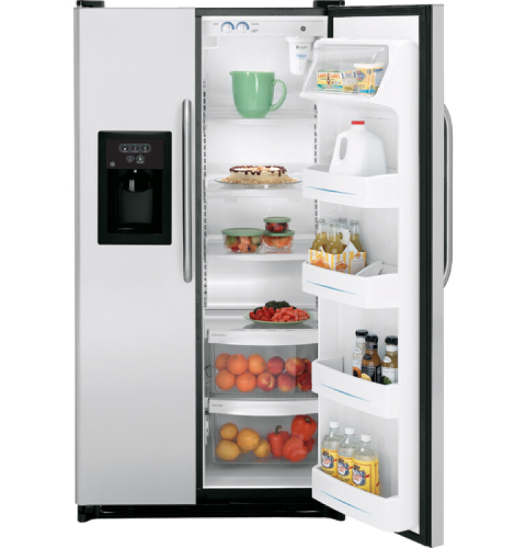 22.0 Cu. Ft. Stainless Side-By-Side Refrigerator with Dispenser GSH22JSRSS