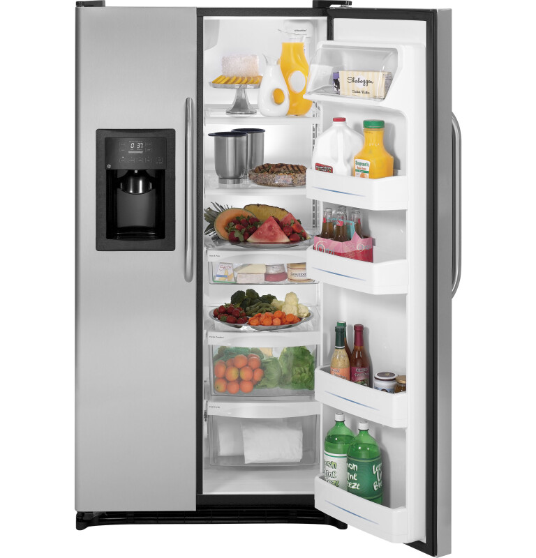 21.9 Cu. Ft. Side-By-Side Refrigerator with Dispenser GSH22JSZSS