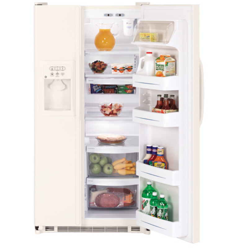 21.9 Cu. Ft. Capacity Side-By-Side Refrigerator with Dispenser GSH22KGPCC