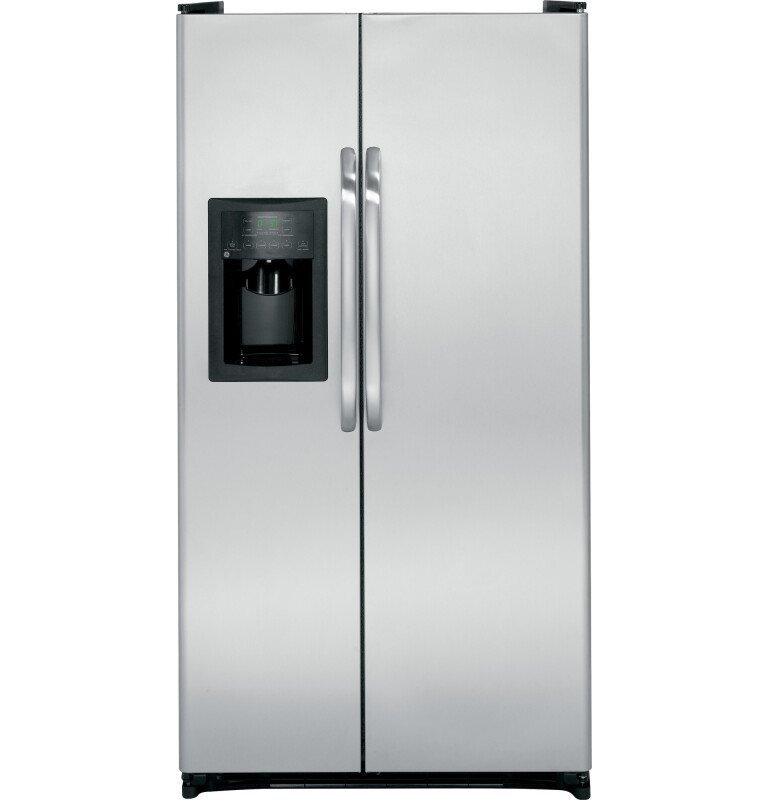 GE 25.3 Cu. Ft. Side-By-Side Refrigerator Black GSH25JSDSS Picture 1