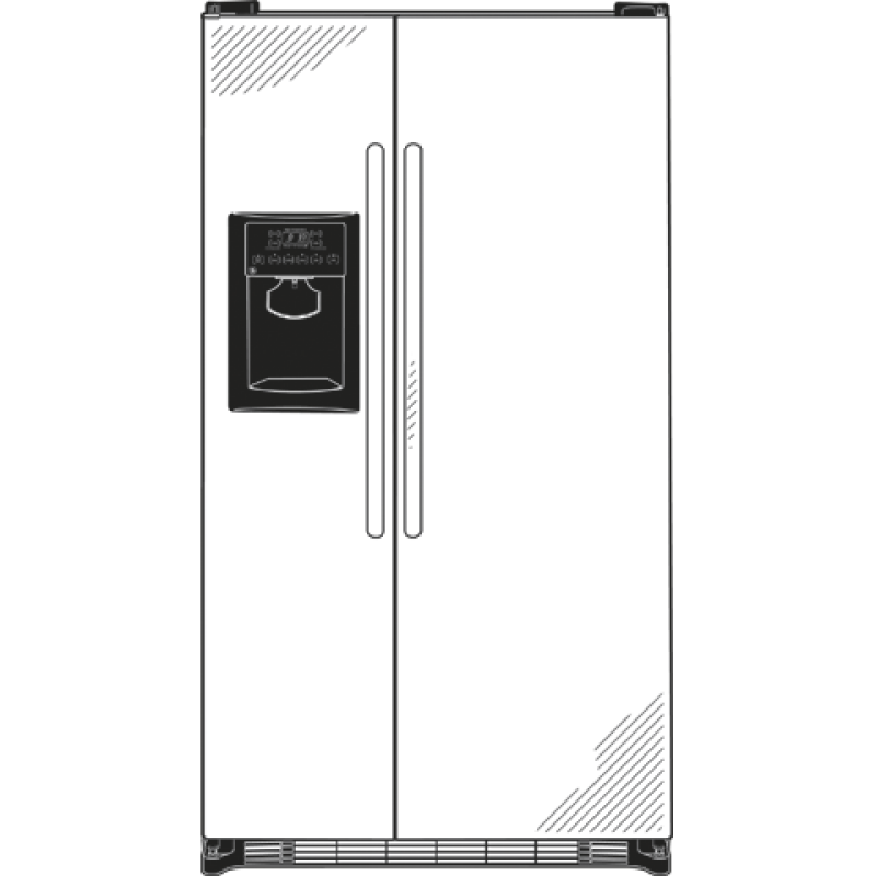 25.3 Cu. Ft. Side-By-Side Refrigerator GSH25JSDSS