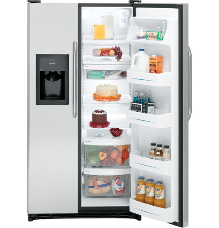 25.0 Cu. Ft. Stainless Side-By-Side Refrigerator with Dispenser GSH25JSTSS