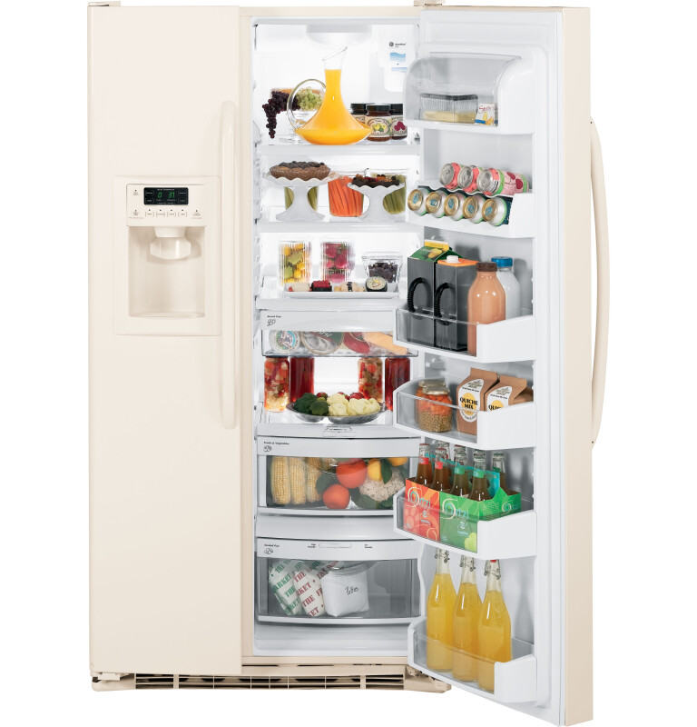 25.4 Cu. Ft. Side-By-Side Refrigerator with Dispenser GSHF5KGXCC