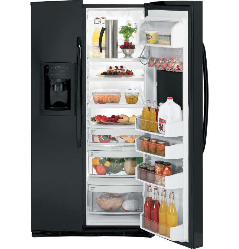25.9 Cu. Ft. Side-By-Side Refrigerator with Dispenser GSHF6PHXBB
