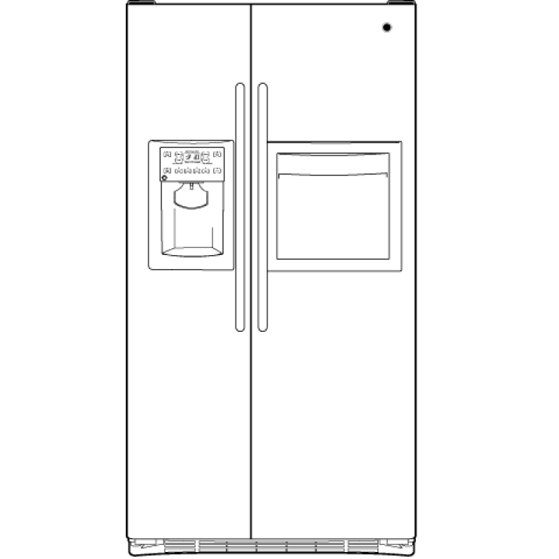 25.9 Cu. Ft. Side-By-Side Refrigerator with Dispenser GSHF6PHXWW