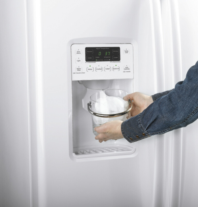 29.1 Cu. Ft. Side-by-Side Refrigerator with Integrated Dispenser GSHF9NGYWW