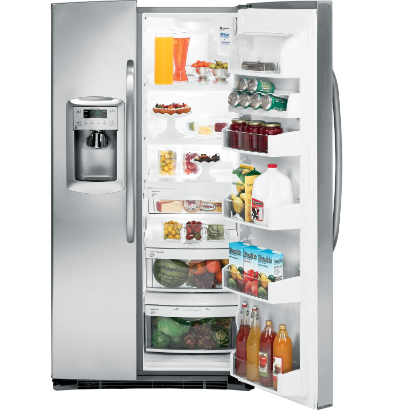 25.4 Cu. Ft. Capacity Side-By-Side Refrigerator with Dispenser GSHL5MGXLS