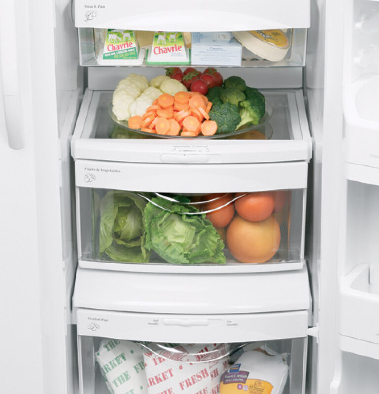 Ge® 25.9 Cu. Ft. Side-by-side Refrigerator GSHL6KGZLS
