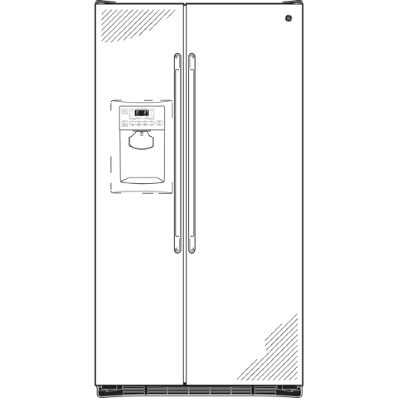 Ge® 25.9 Cu. Ft. Side-by-side Refrigerator GSHL6KGZLS