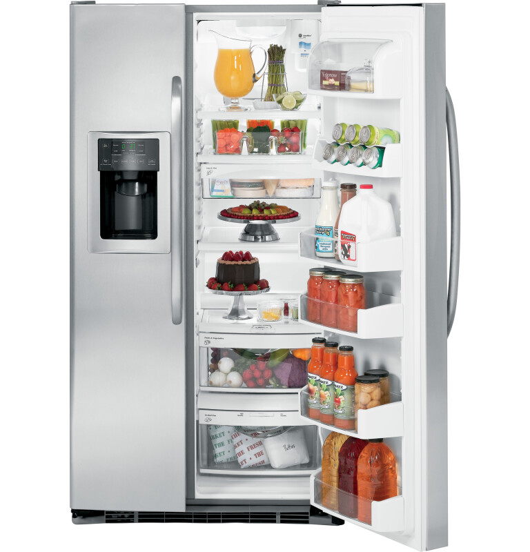 23.1 Cu. Ft. Side-By-Side Refrigerator with Dispenser GSHS3KGXSS