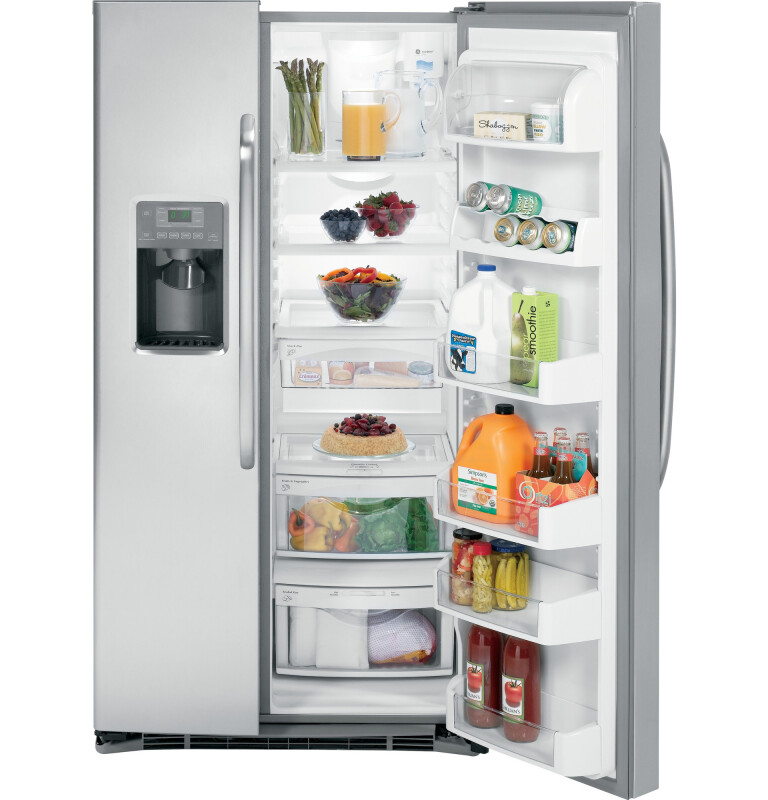 Ge® Energy Star® 25.9 Cu. Ft. Side-by-side Refrigerator With Dispenser GSHS6LGBSS