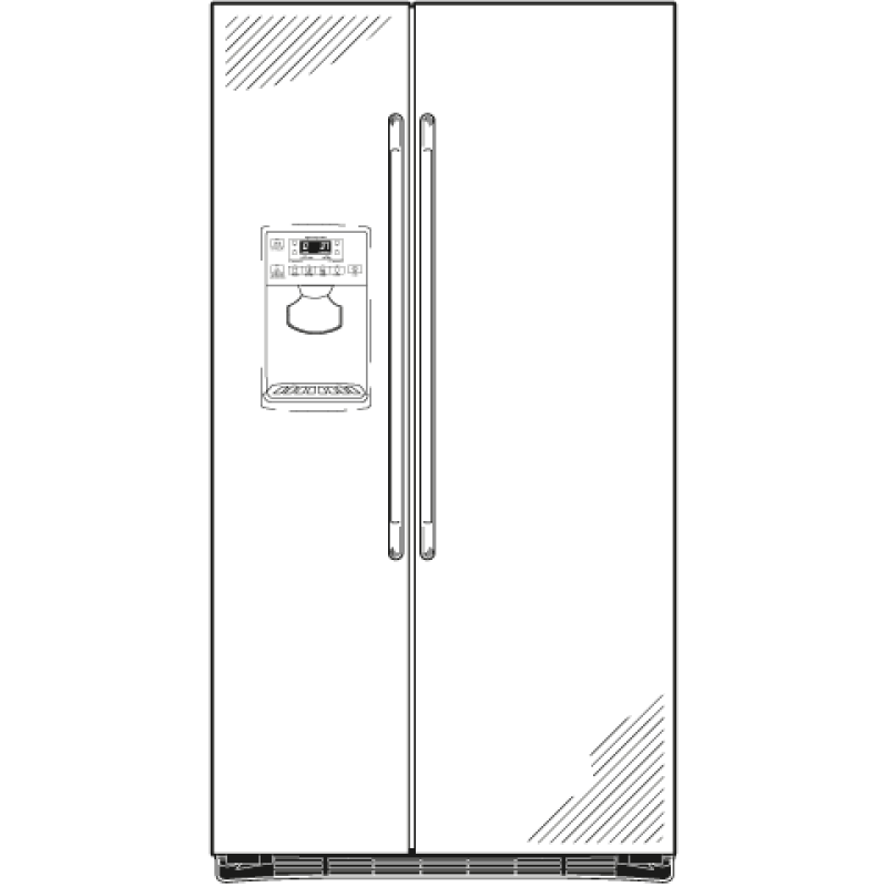 Ge® Energy Star® 25.9 Cu. Ft. Side-by-side Refrigerator With Dispenser GSHS6LGBSS