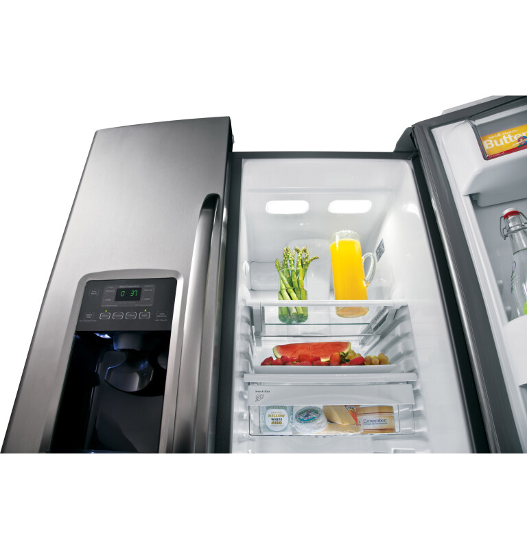 25.9 Cu. Ft. Side-By-Side Refrigerator with Dispenser GSHS6NGBSS