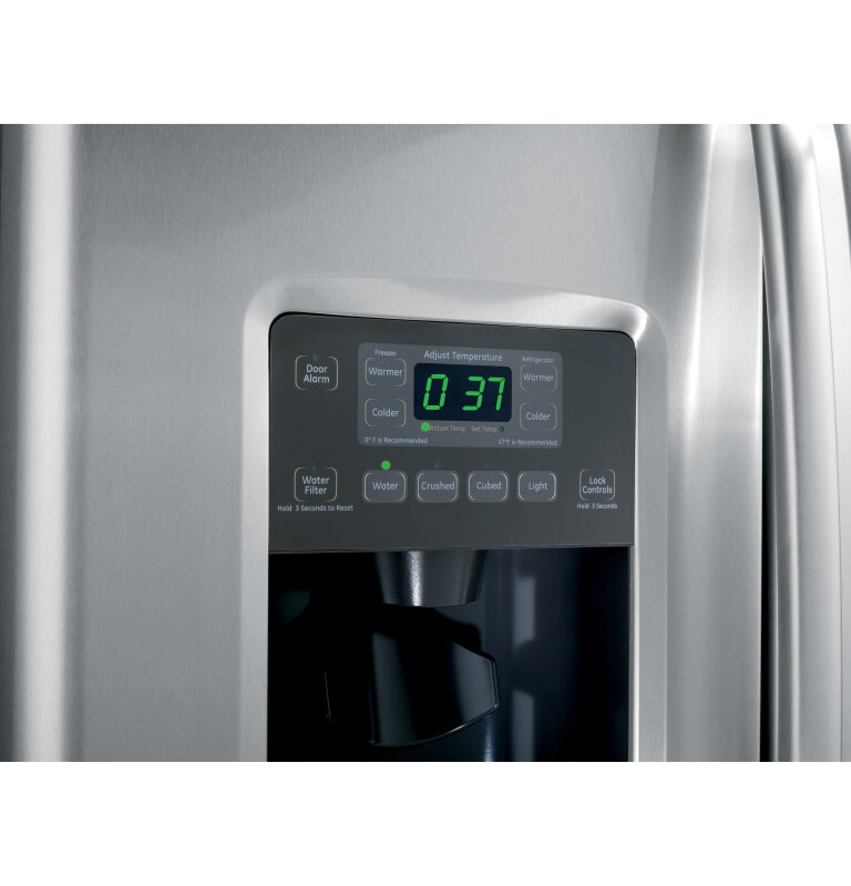 25.9 Cu. Ft. Side-By-Side Refrigerator with Dispenser GSHS6NGBSS