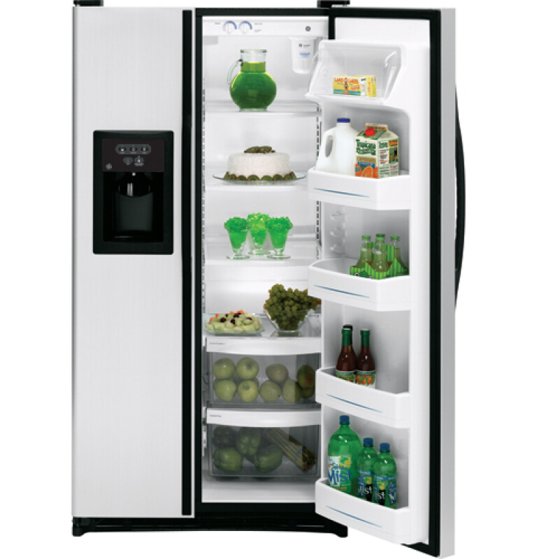 22.0 Cu. Ft. CleanSteel Side-By-Side Refrigerator with Dispenser GSL22JFRBS