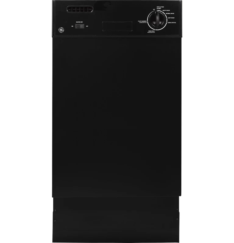 GE Spacemaker 18" Built-In Dishwasher Black GSM1800NBB Picture 1