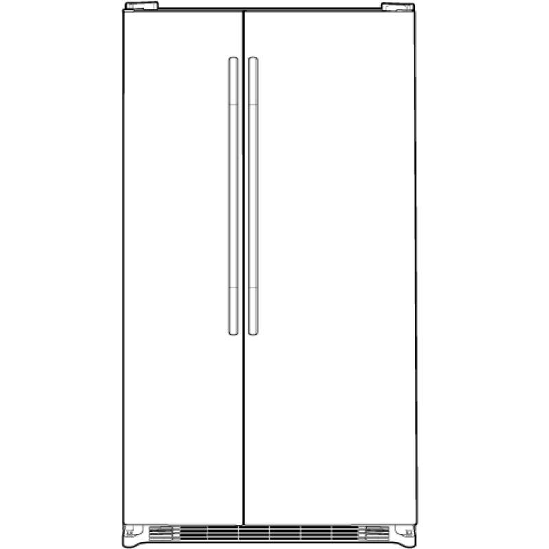19.9 Cu. Ft. Side-By-Side Refrigerator GSS20IBTCC, product image 3 of 4