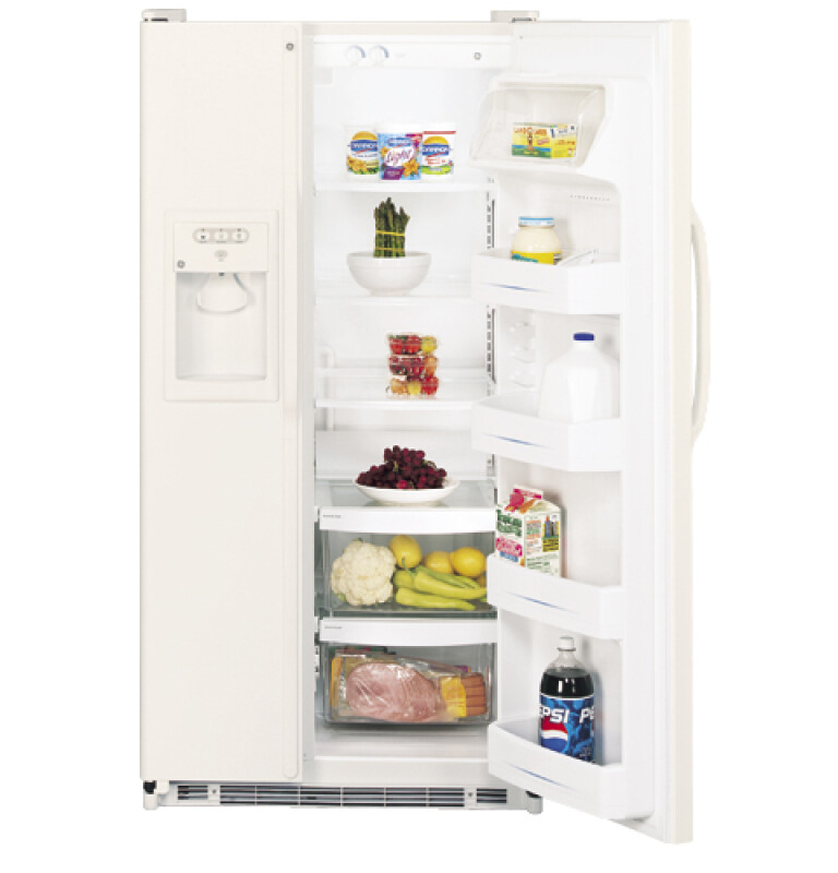 21.9 Cu. Ft. Capacity Side-By-Side Refrigerator with Dispenser GSS22JEPCC
