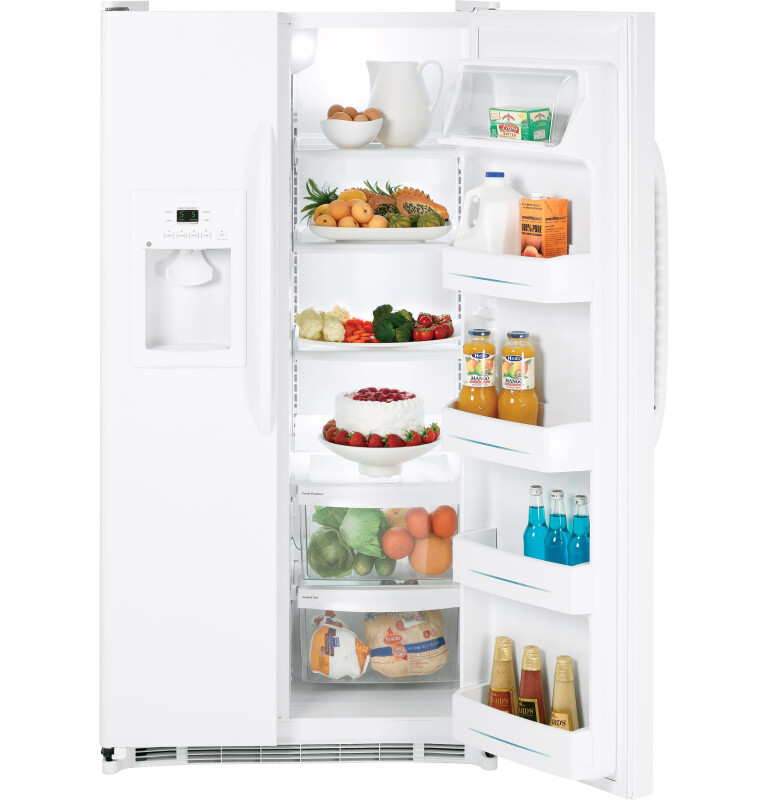 22.0 Cu. Ft. Side-By-Side Refrigerator with Dispenser GSS22JETWW