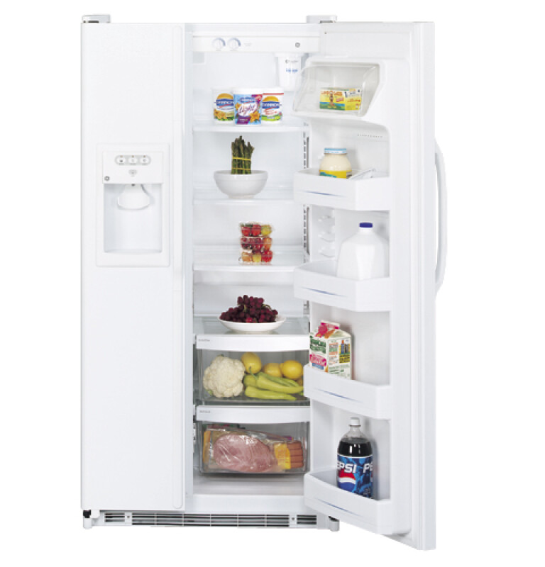 21.9 Cu. Ft. Capacity Side-By-Side Refrigerator with Dispenser GSS22JFPWW