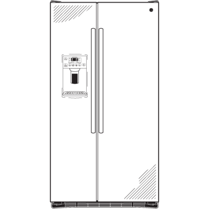 23.2 Cu. Ft. Side-By-Side Refrigerator GSS23HMHES