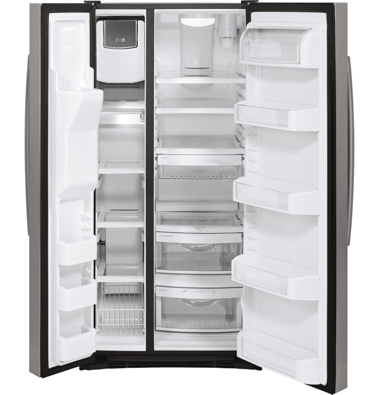 GE 23.2 Cu. Ft. Side-By-Side Refrigerator Stainless Steel GSS23HSHSS Picture 1