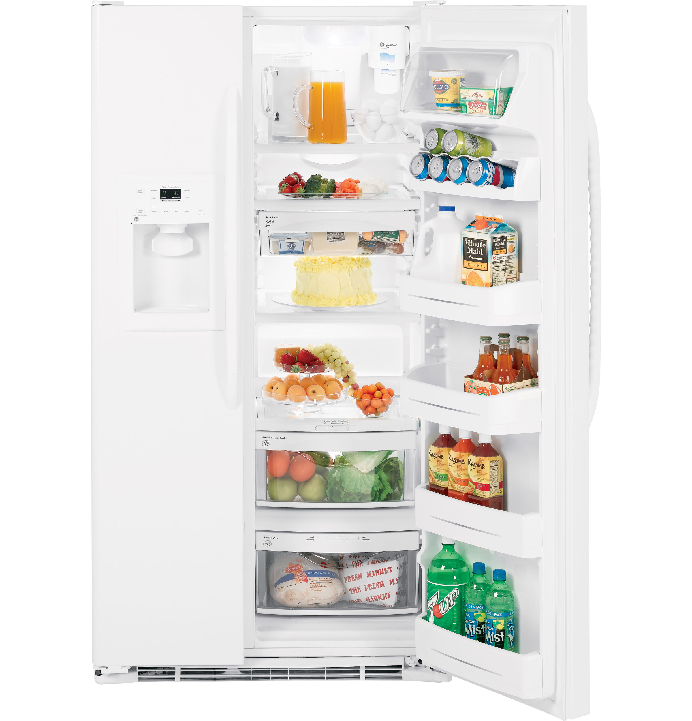23.1 Cu. Ft. Side-By-Side Refrigerator with Dispenser GSS23QGTWW