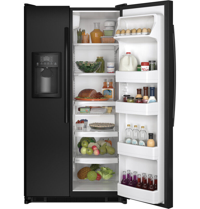 24.7 Cu. Ft. Side-By-Side Refrigerator GSS25ETHBB, product image 2 of 9