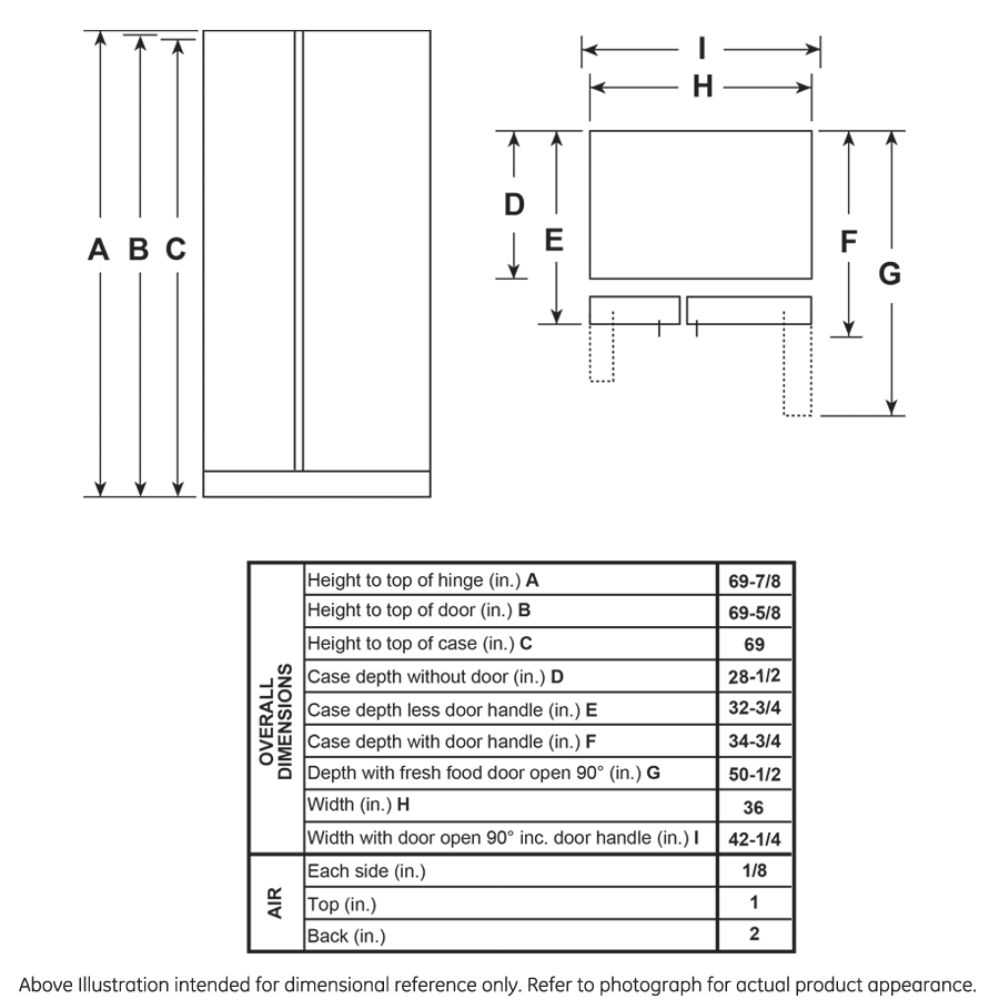 25.3 Cu. Ft. Side-By-Side Refrigerator view 23