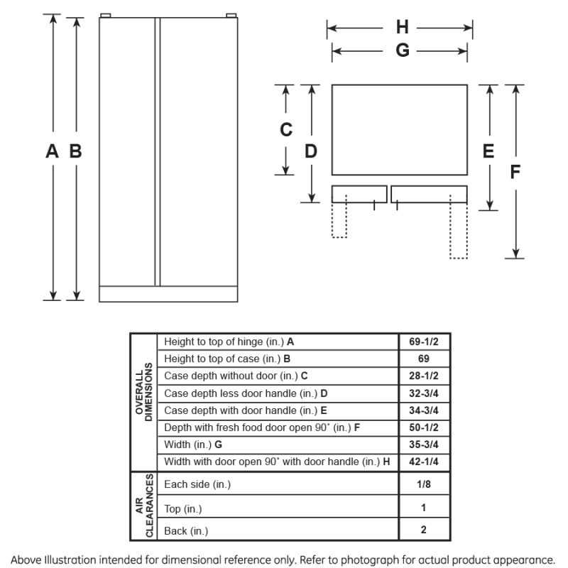 25.1 Cu. Ft. Fingerprint Resistant Side-By-Side Refrigerator view 13