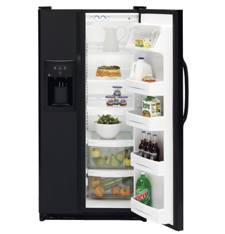 24.9 Cu. Ft. Side by Side Refrigerator with Dispenser GSS25JEMBB