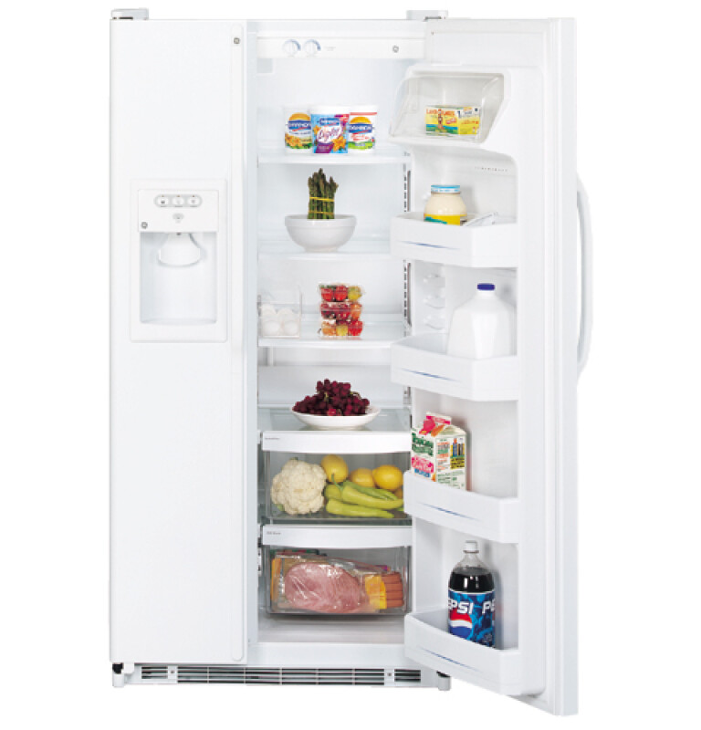 24.9 Cu. Ft. Capacity Side-By-Side Refrigerator with Dispenser GSS25JEPWW