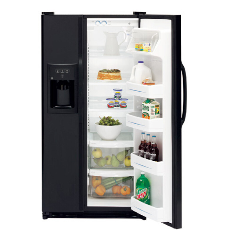 25.0 Cu. Ft. Capacity Side-By-Side Refrigerator with Dispenser GSS25JFPBB