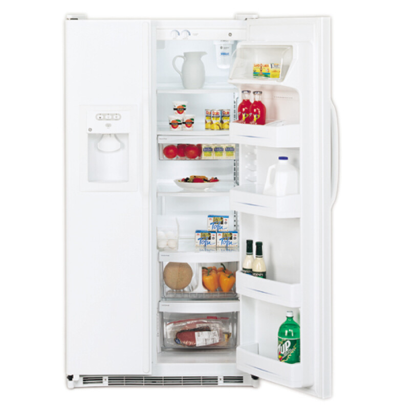 24.9 Cu. Ft. Side-By-Side Refrigerator with Dispenser GSS25QFMWW