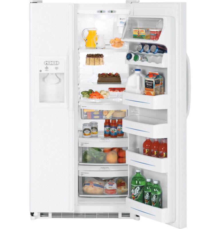 25.4 Cu. Ft. Capacity Side-By-Side Refrigerator with Dispenser GSS25QGSWW