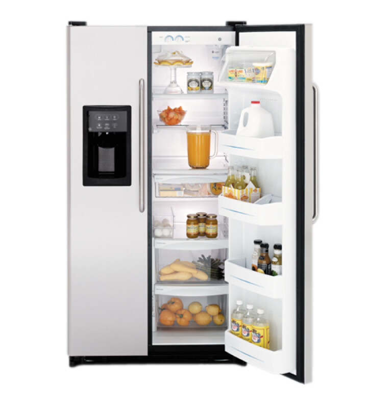 24.9 Cu. Ft. Stainless Side-By-Side Refrigerator with Dispenser GSS25SSNSS