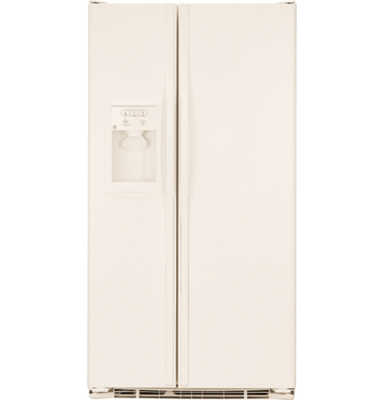 GE 25.4 Cu. Ft. Side-By-Side Refrigerator with Dispenser Bisque on Bisque GSS25WGSCC Picture 1