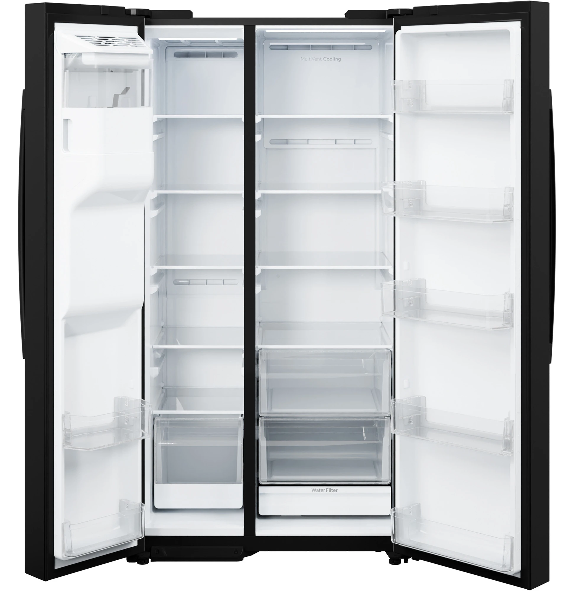 27.9 Cu. Ft. Side-By-Side Refrigerator with Extra Tall Dispenser and In-Door Icemaker GSS28NGYBB