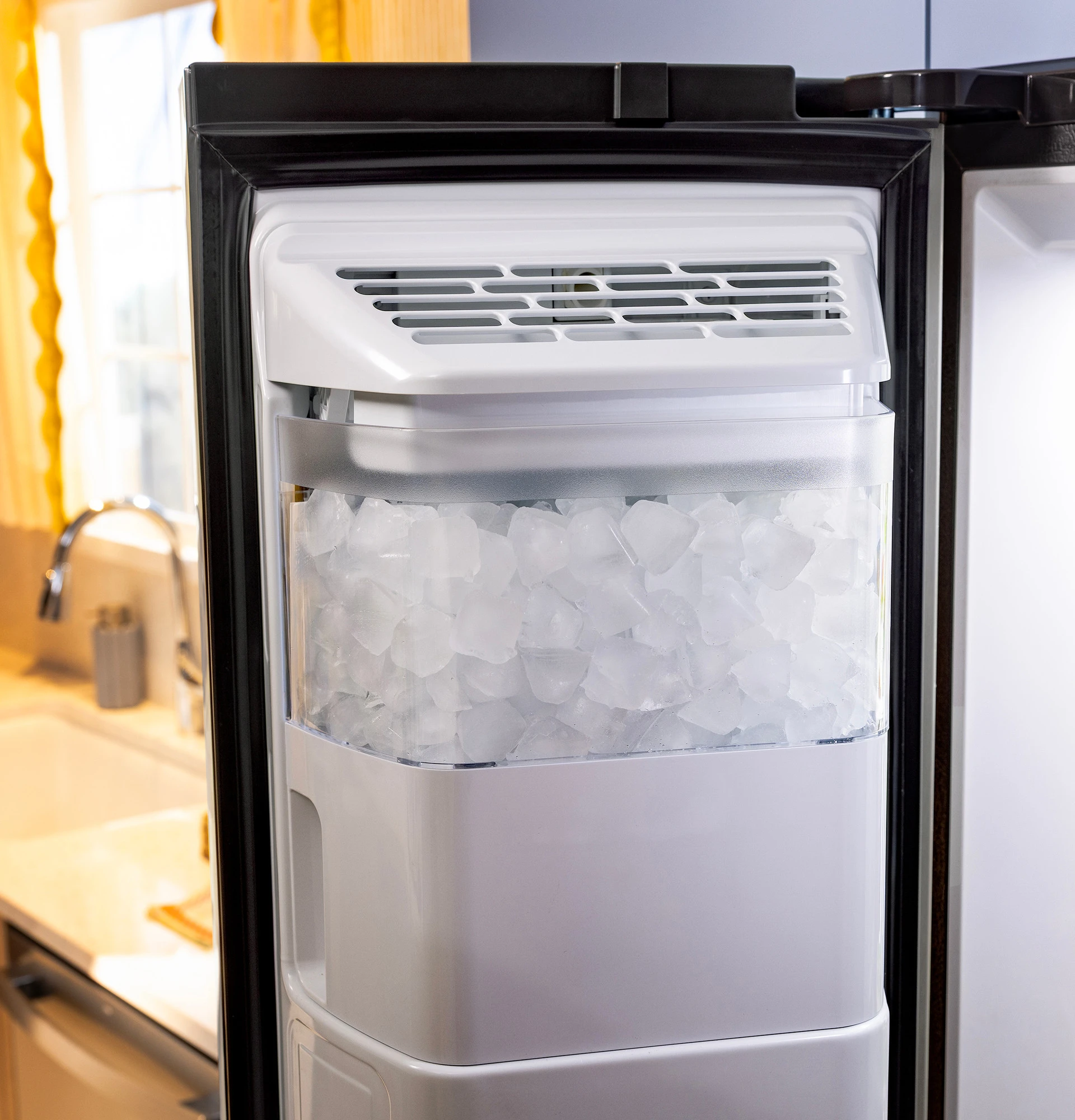 27.9 Cu. Ft. Side-By-Side Refrigerator with Extra Tall Dispenser and In-Door Icemaker GSS28NMYES