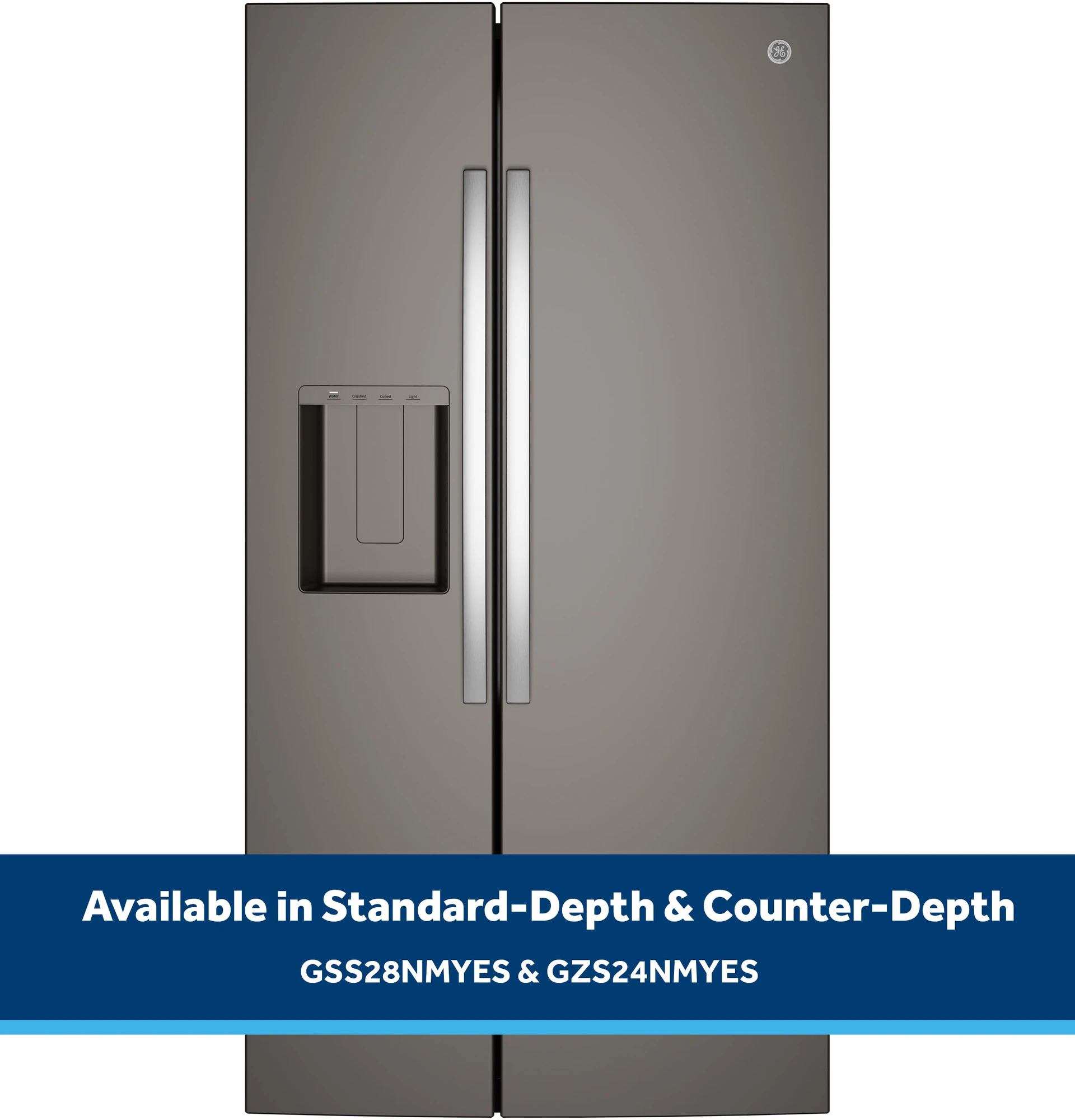 27.9 Cu. Ft. Side-By-Side Refrigerator with Extra Tall Dispenser and In-Door Icemaker GSS28NMYES